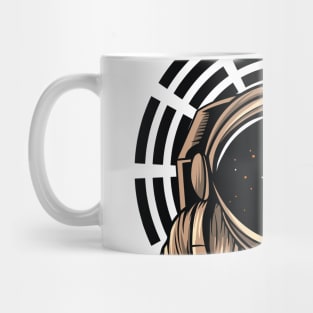 Astronaut DJ playing in space Mug